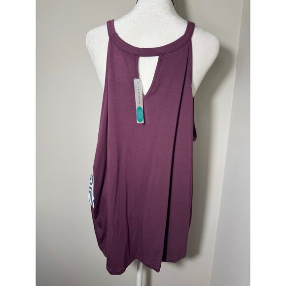 NWT Market & Spruce Purple Tank Top Size 2X - Picture 4 of 6